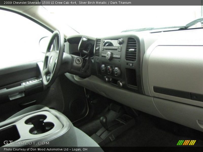 Silver Birch Metallic / Dark Titanium 2009 Chevrolet Silverado 1500 LS Crew Cab 4x4