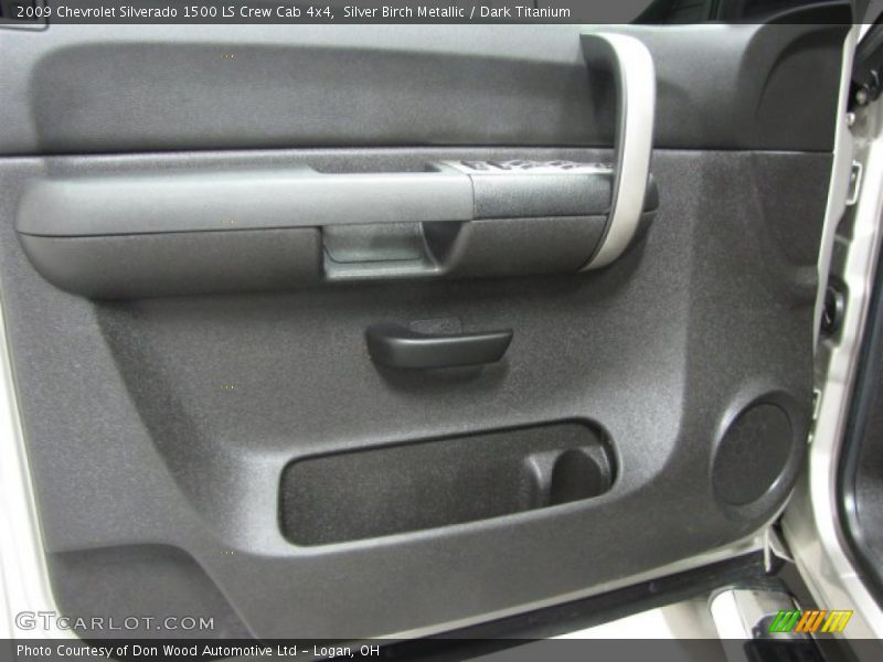 Silver Birch Metallic / Dark Titanium 2009 Chevrolet Silverado 1500 LS Crew Cab 4x4