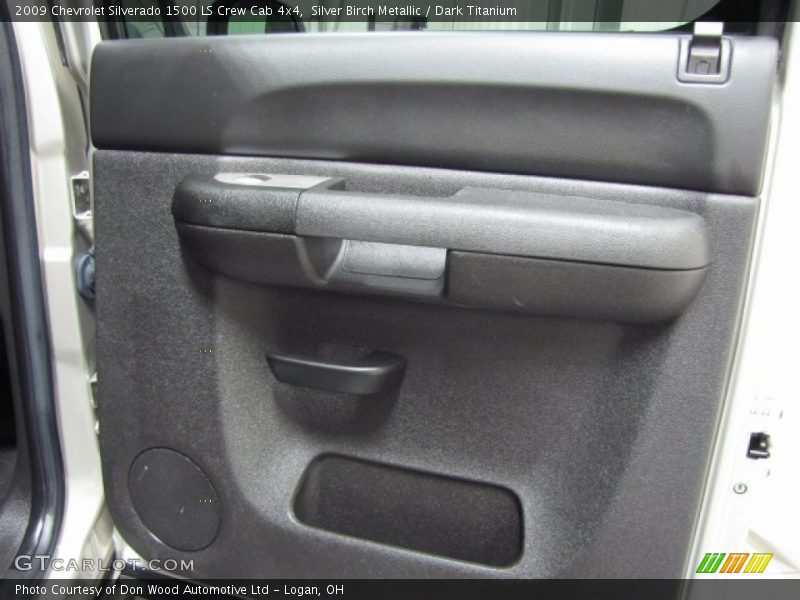 Silver Birch Metallic / Dark Titanium 2009 Chevrolet Silverado 1500 LS Crew Cab 4x4