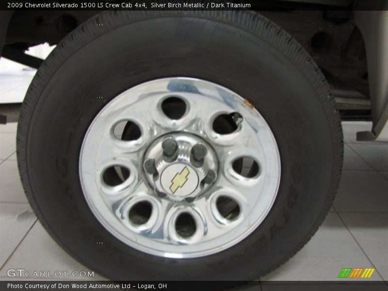 Silver Birch Metallic / Dark Titanium 2009 Chevrolet Silverado 1500 LS Crew Cab 4x4