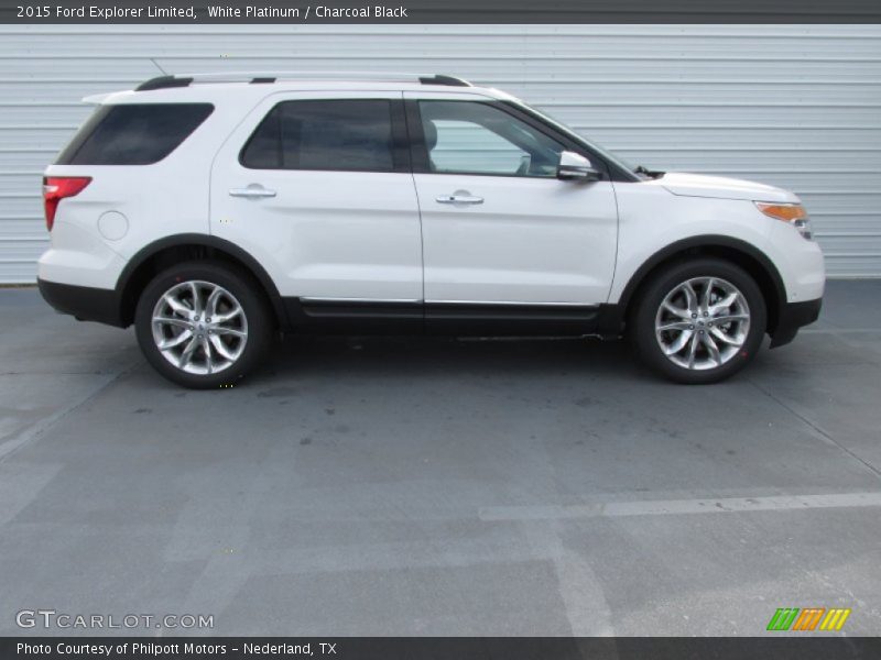 White Platinum / Charcoal Black 2015 Ford Explorer Limited