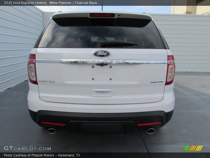 White Platinum / Charcoal Black 2015 Ford Explorer Limited