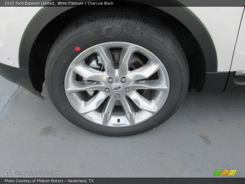White Platinum / Charcoal Black 2015 Ford Explorer Limited