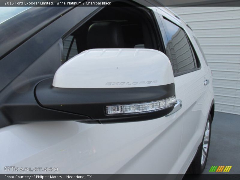 White Platinum / Charcoal Black 2015 Ford Explorer Limited