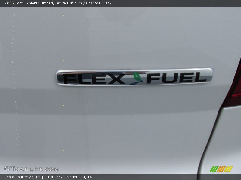 White Platinum / Charcoal Black 2015 Ford Explorer Limited