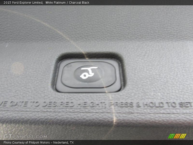 White Platinum / Charcoal Black 2015 Ford Explorer Limited