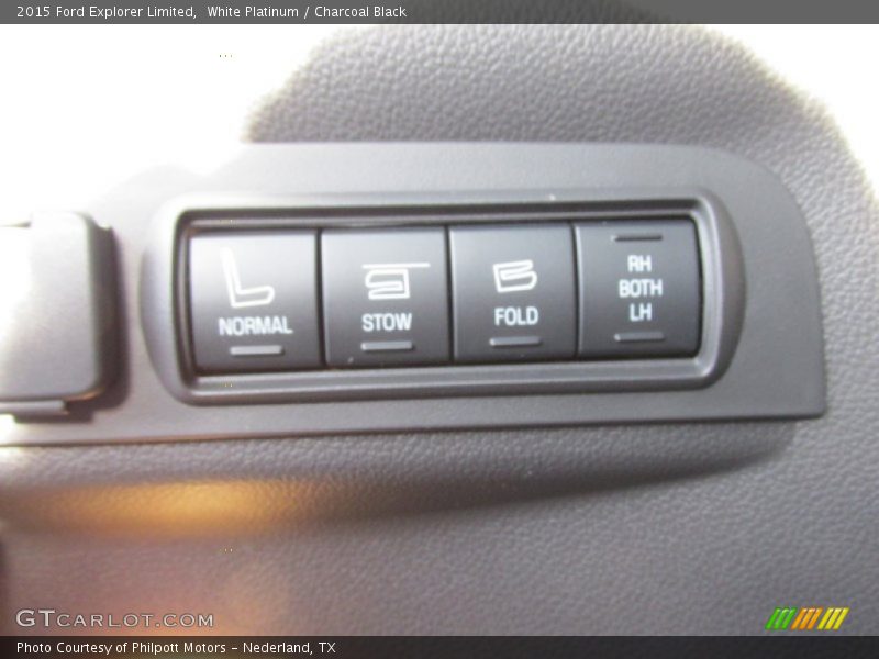 White Platinum / Charcoal Black 2015 Ford Explorer Limited