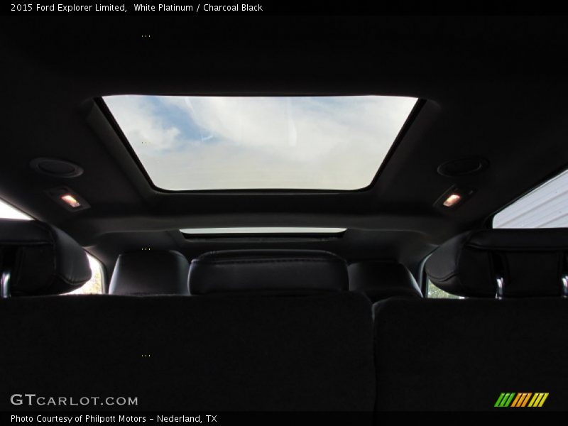 White Platinum / Charcoal Black 2015 Ford Explorer Limited
