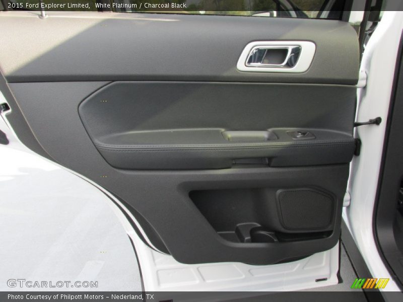 White Platinum / Charcoal Black 2015 Ford Explorer Limited