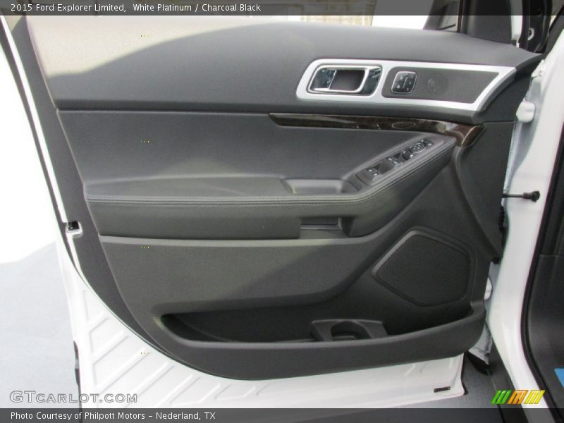White Platinum / Charcoal Black 2015 Ford Explorer Limited