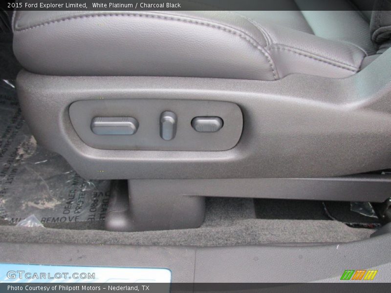 White Platinum / Charcoal Black 2015 Ford Explorer Limited