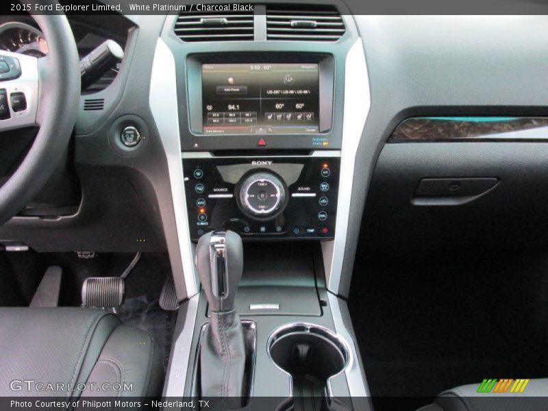 White Platinum / Charcoal Black 2015 Ford Explorer Limited