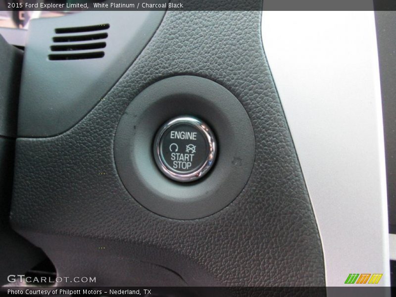 White Platinum / Charcoal Black 2015 Ford Explorer Limited