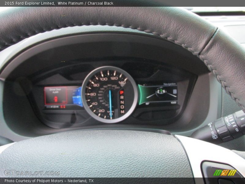 White Platinum / Charcoal Black 2015 Ford Explorer Limited