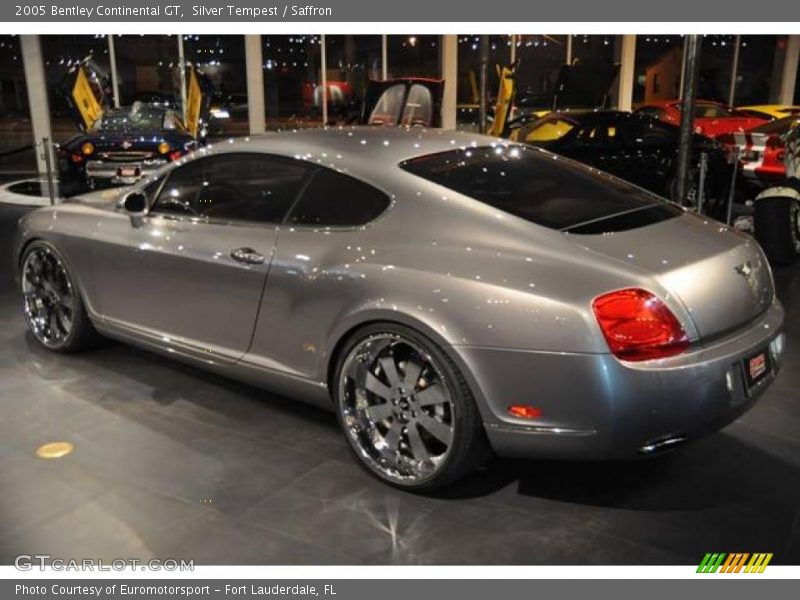 Silver Tempest / Saffron 2005 Bentley Continental GT