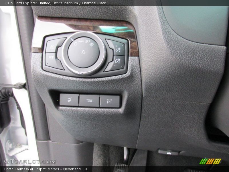 White Platinum / Charcoal Black 2015 Ford Explorer Limited