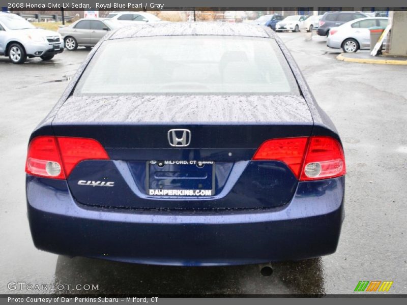 Royal Blue Pearl / Gray 2008 Honda Civic LX Sedan