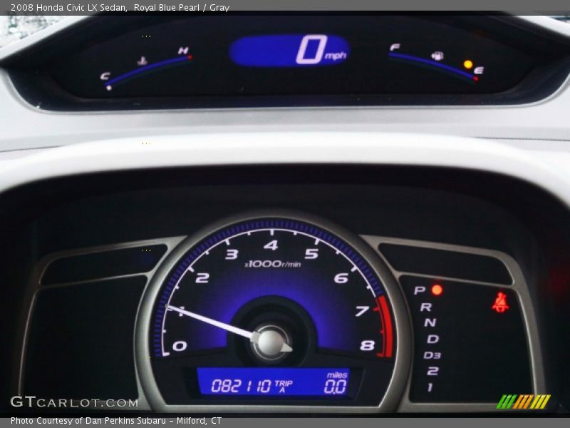 Royal Blue Pearl / Gray 2008 Honda Civic LX Sedan