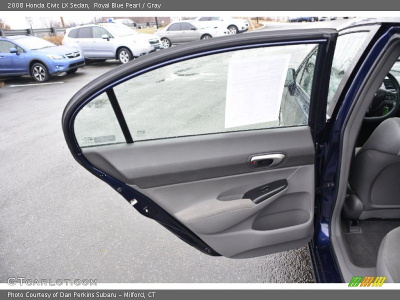 Royal Blue Pearl / Gray 2008 Honda Civic LX Sedan