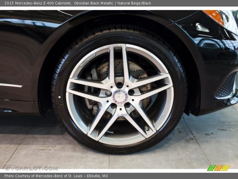 Obsidian Black Metallic / Natural Beige/Black 2015 Mercedes-Benz E 400 Cabriolet