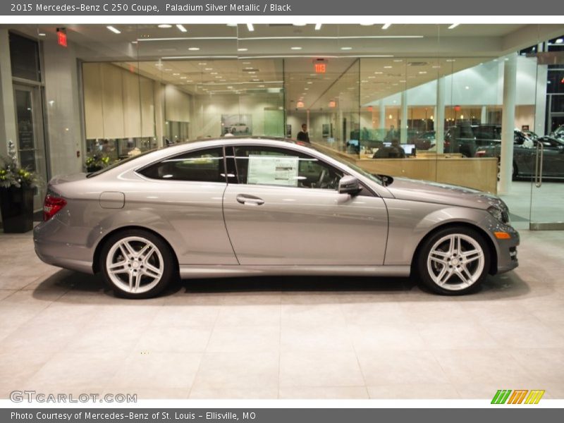 Paladium Silver Metallic / Black 2015 Mercedes-Benz C 250 Coupe