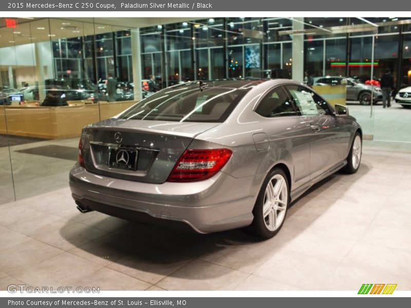 Paladium Silver Metallic / Black 2015 Mercedes-Benz C 250 Coupe