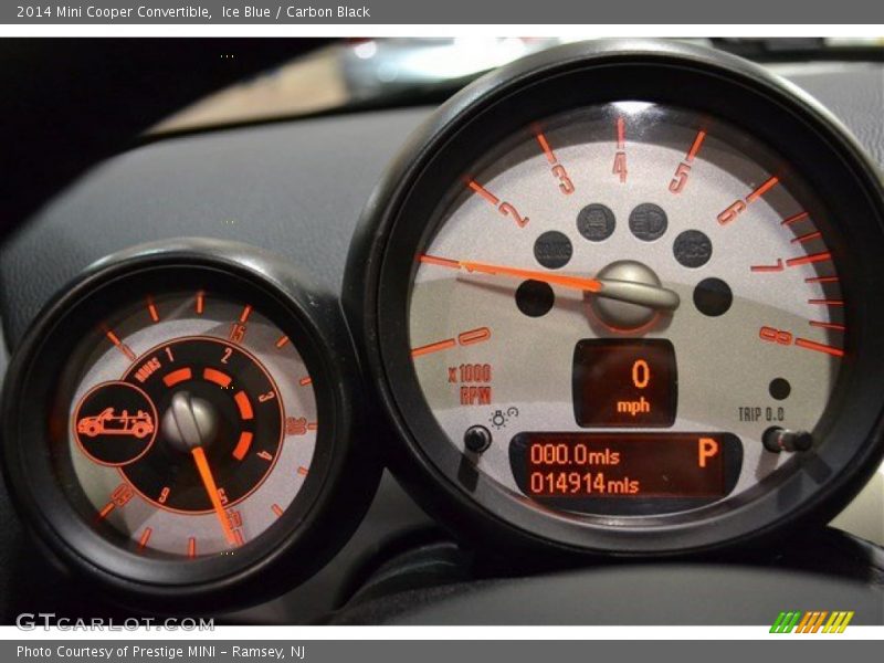 Ice Blue / Carbon Black 2014 Mini Cooper Convertible