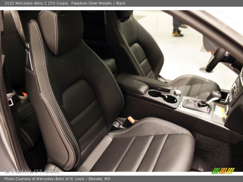 Paladium Silver Metallic / Black 2015 Mercedes-Benz C 250 Coupe