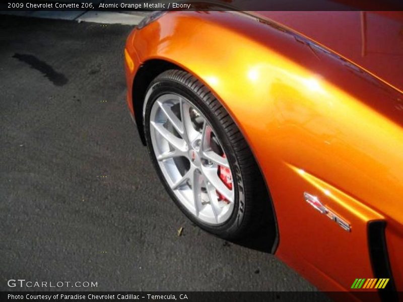 Atomic Orange Metallic / Ebony 2009 Chevrolet Corvette Z06