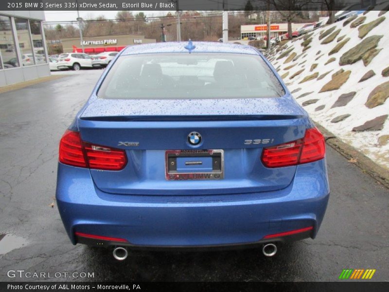 Estoril Blue / Black 2015 BMW 3 Series 335i xDrive Sedan