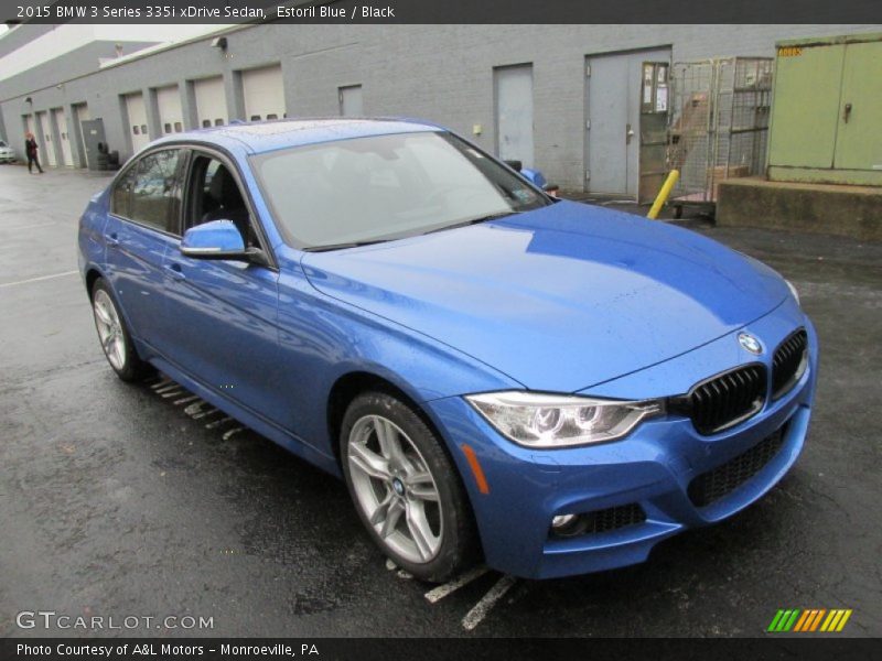 Estoril Blue / Black 2015 BMW 3 Series 335i xDrive Sedan