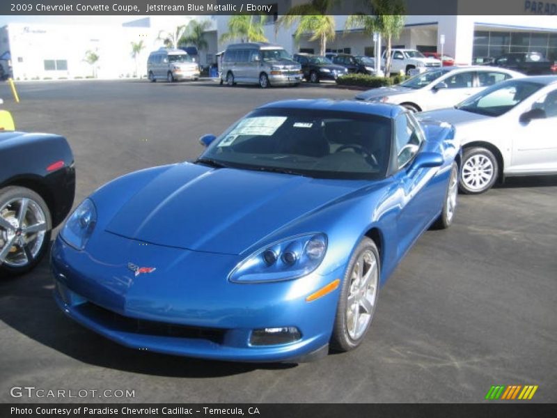 Jetstream Blue Metallic / Ebony 2009 Chevrolet Corvette Coupe