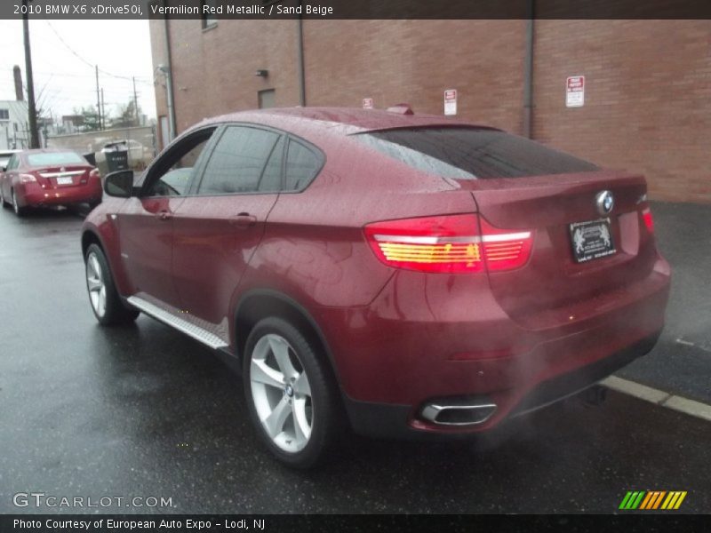 Vermilion Red Metallic / Sand Beige 2010 BMW X6 xDrive50i