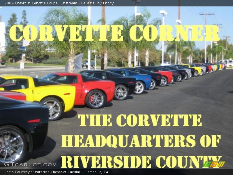 Jetstream Blue Metallic / Ebony 2009 Chevrolet Corvette Coupe