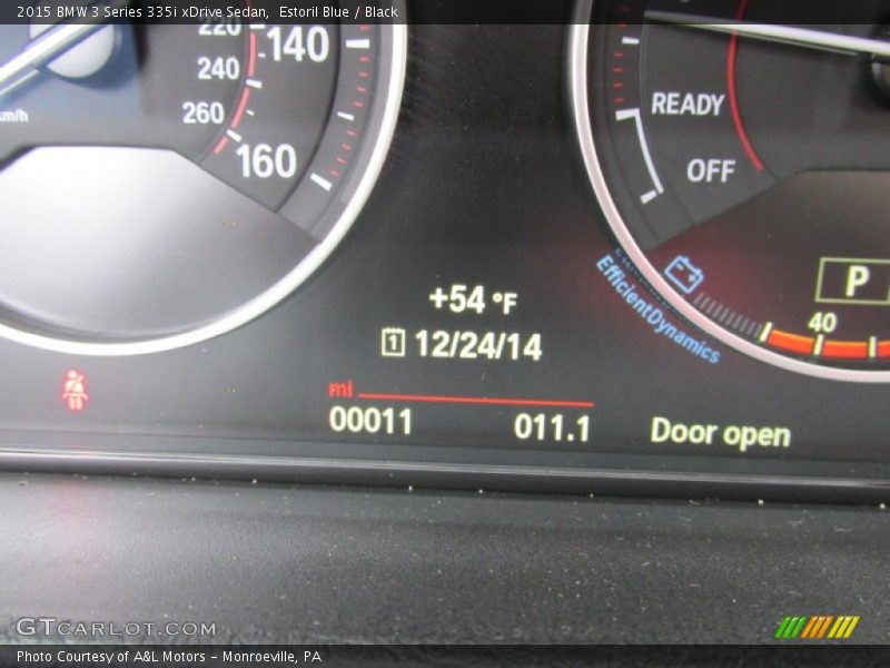 Estoril Blue / Black 2015 BMW 3 Series 335i xDrive Sedan