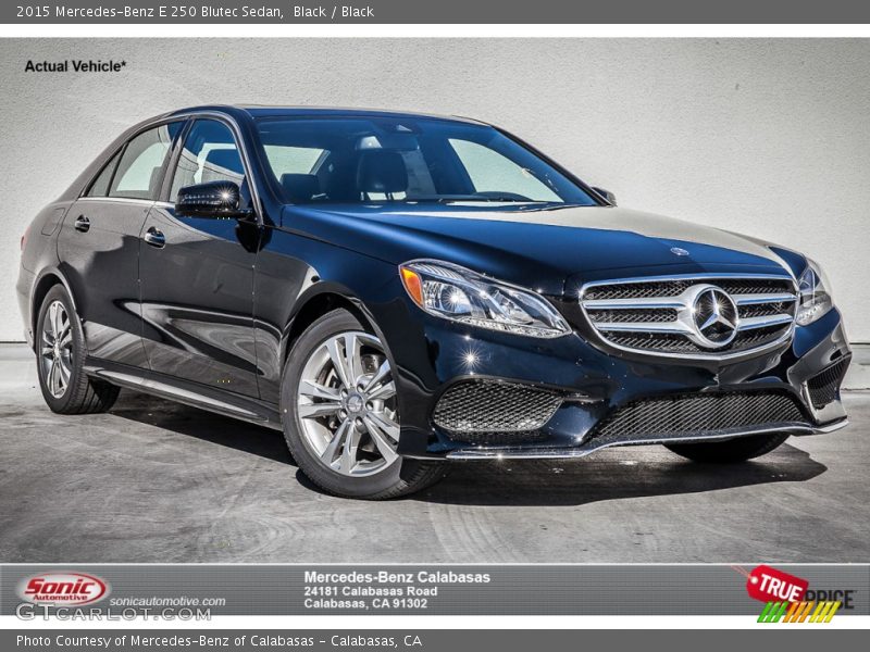 Black / Black 2015 Mercedes-Benz E 250 Blutec Sedan