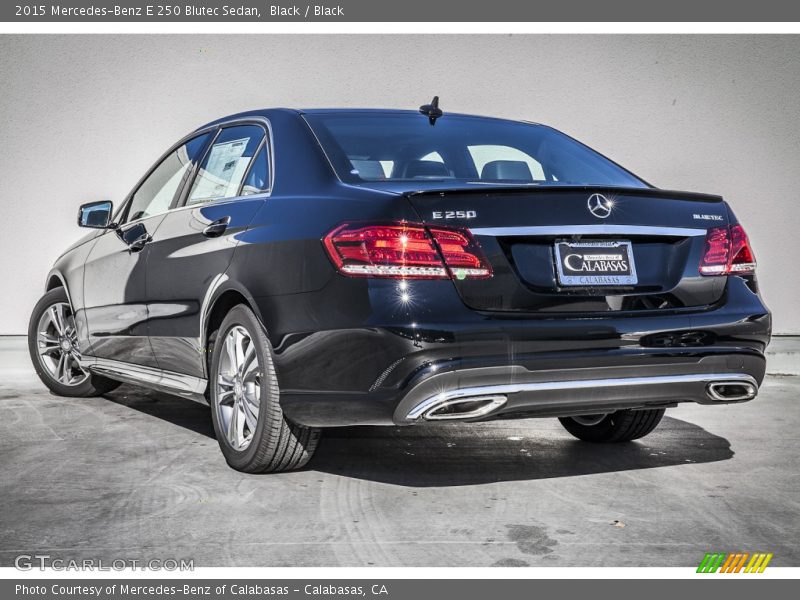 Black / Black 2015 Mercedes-Benz E 250 Blutec Sedan