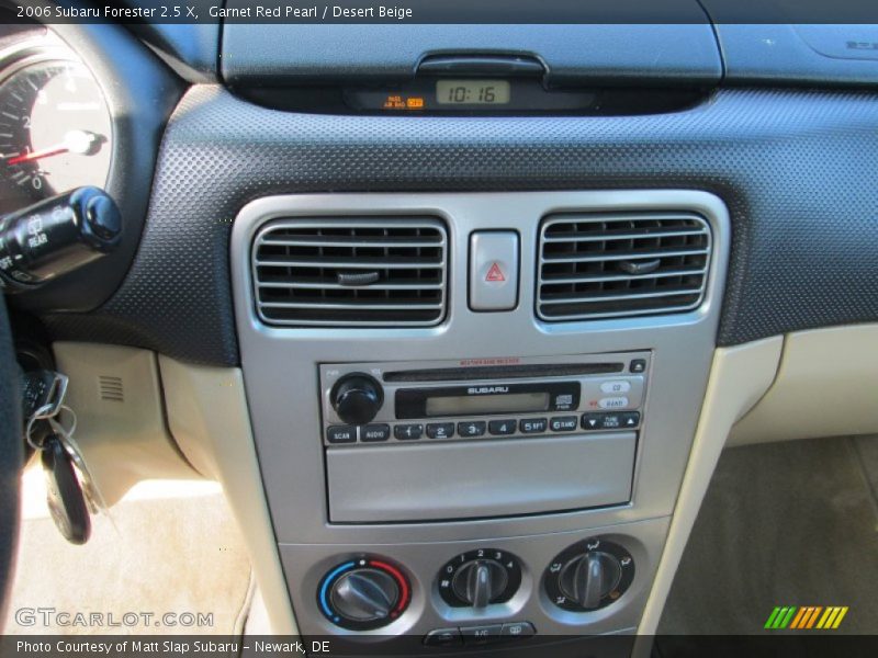 Garnet Red Pearl / Desert Beige 2006 Subaru Forester 2.5 X
