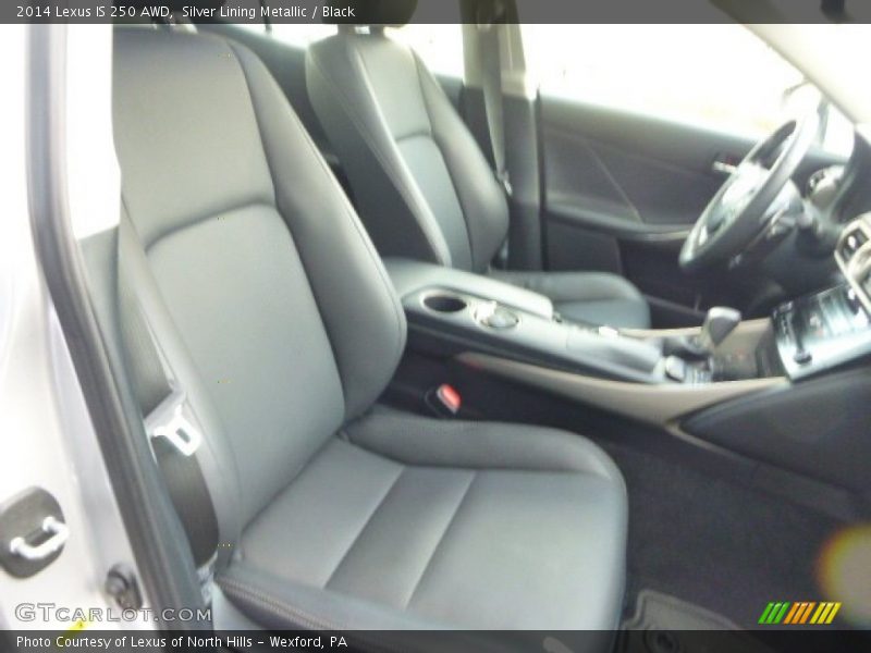 Silver Lining Metallic / Black 2014 Lexus IS 250 AWD