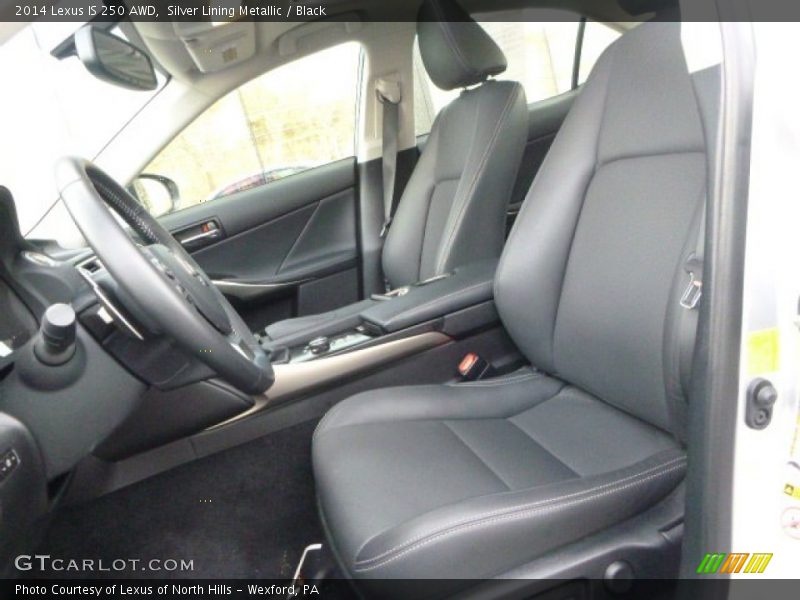 Silver Lining Metallic / Black 2014 Lexus IS 250 AWD