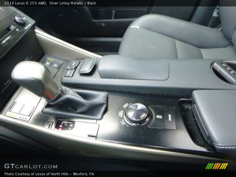 Silver Lining Metallic / Black 2014 Lexus IS 250 AWD