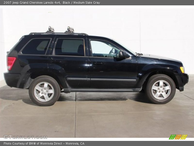Black / Medium Slate Gray 2007 Jeep Grand Cherokee Laredo 4x4
