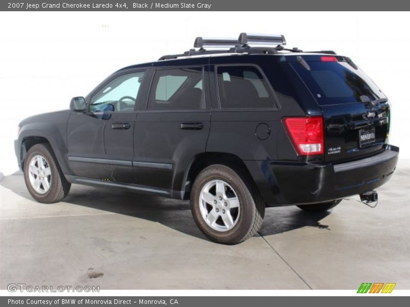 Black / Medium Slate Gray 2007 Jeep Grand Cherokee Laredo 4x4