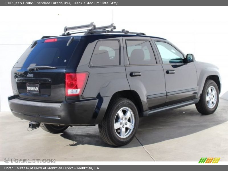 Black / Medium Slate Gray 2007 Jeep Grand Cherokee Laredo 4x4