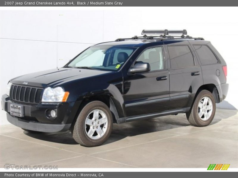 Black / Medium Slate Gray 2007 Jeep Grand Cherokee Laredo 4x4