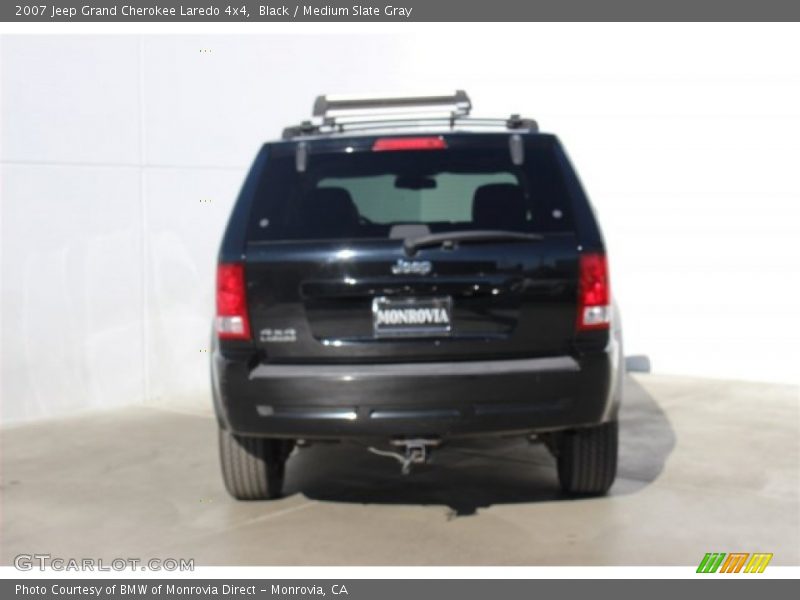 Black / Medium Slate Gray 2007 Jeep Grand Cherokee Laredo 4x4