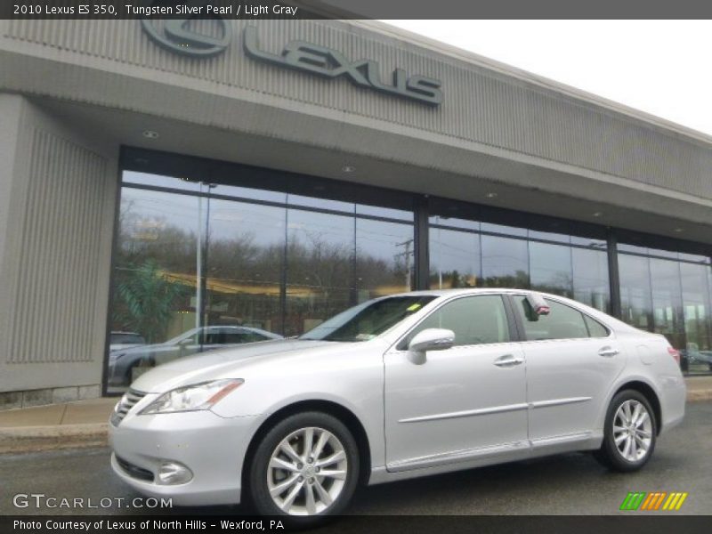 Tungsten Silver Pearl / Light Gray 2010 Lexus ES 350