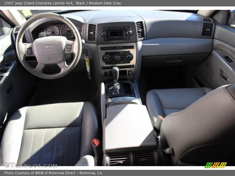 Black / Medium Slate Gray 2007 Jeep Grand Cherokee Laredo 4x4
