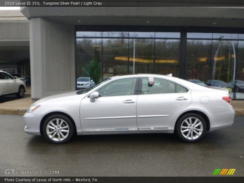 Tungsten Silver Pearl / Light Gray 2010 Lexus ES 350