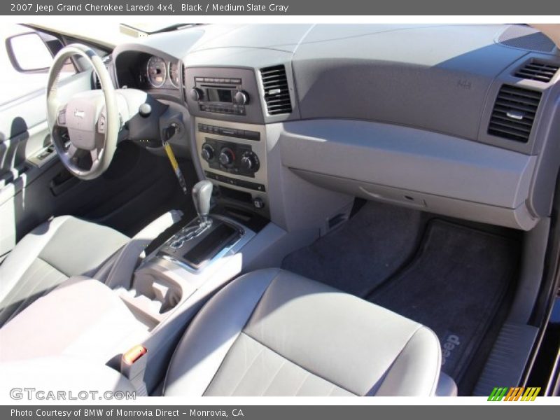 Black / Medium Slate Gray 2007 Jeep Grand Cherokee Laredo 4x4